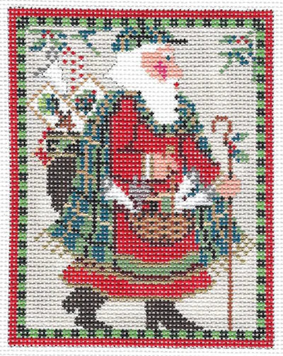 KCN1319 - Old World Stitching Mini Santa