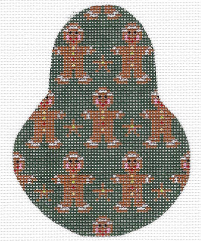 KCN1406 - Gingerbread Men and Stars Pear