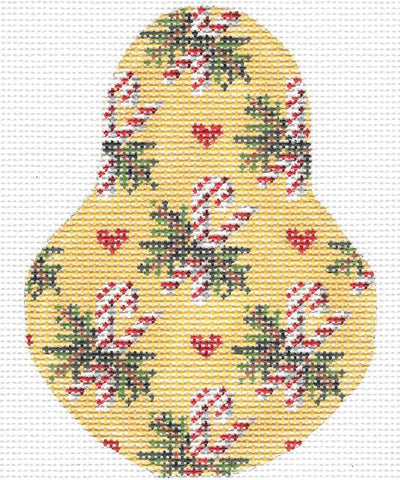 KCN1410 - Candy Canes on Golden Bosc Pear