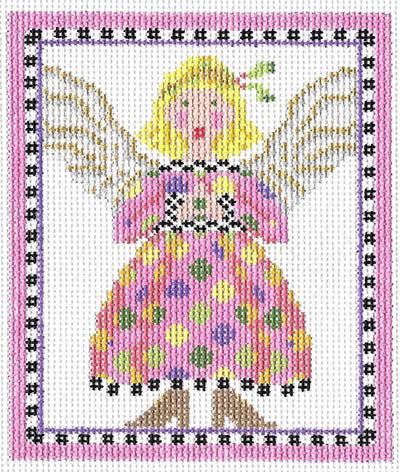 KCC142 - Pink & Polka Dot Angel