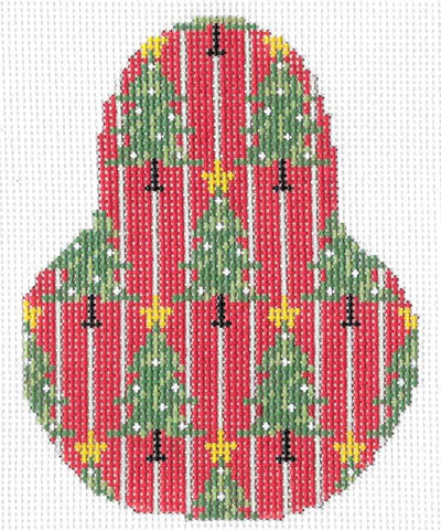 KCN1429 - Christmas Trees on Red Pear