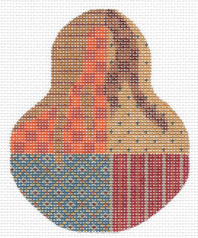 KCN1439 - Autumn Crazy Quilt Pear