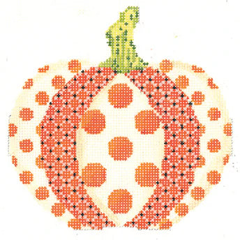 KCN1550 - Polka Dot Patchwork Pumpkin