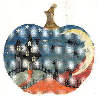 KCN1570 - House on Hill Silhouette Pumpkin