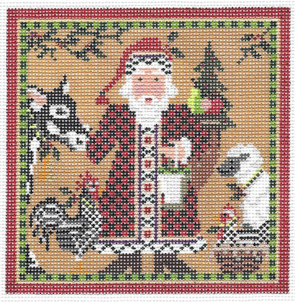 KCN180 - Santa and Farm Friend Square