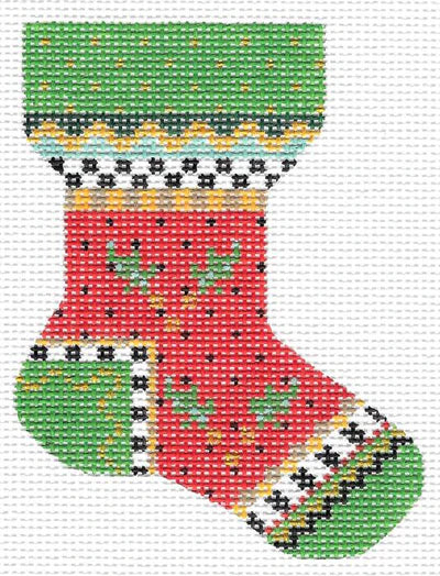 KCN716 - Red Holly  Micro Sock