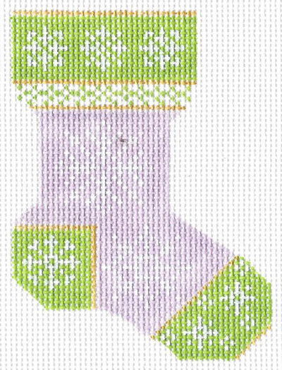 KCN534 - Pink Snowflake Sock