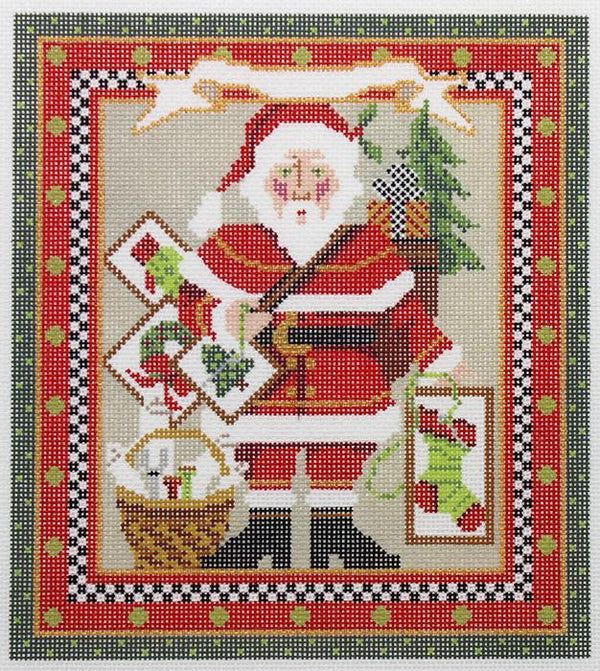 KCNS100F - Classic Stitching Santa