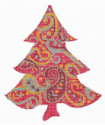 KCNT014-18 - Crimson Paisley Tree