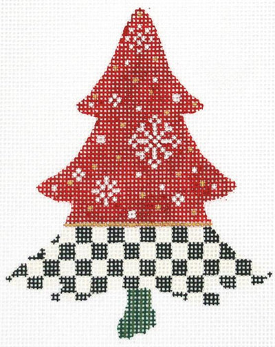 KCNT019-18 - Snowflakes and Checks Tree