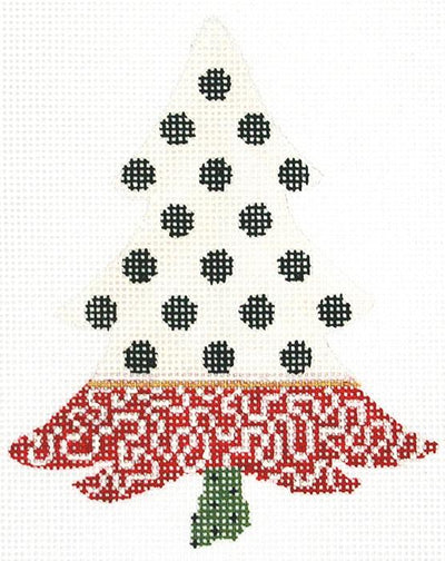 KCNT020-18 - Black and White Polka Dot Tree