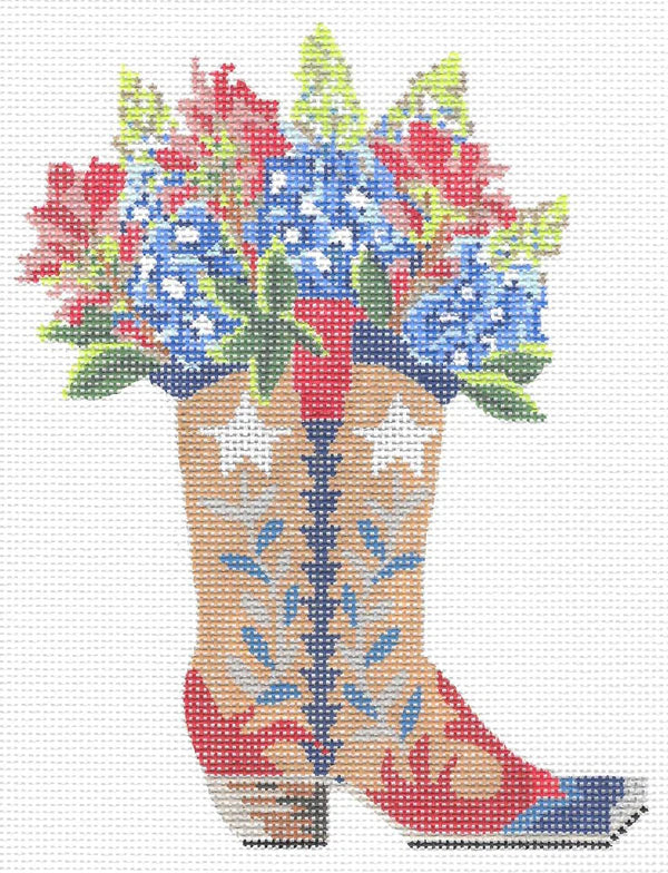 KCNTX11 - Boots with Bonnets and Indian Paintbrush