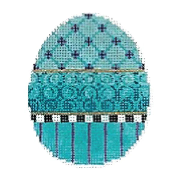 KEA40-18 - Turquoise Ribbon Egg