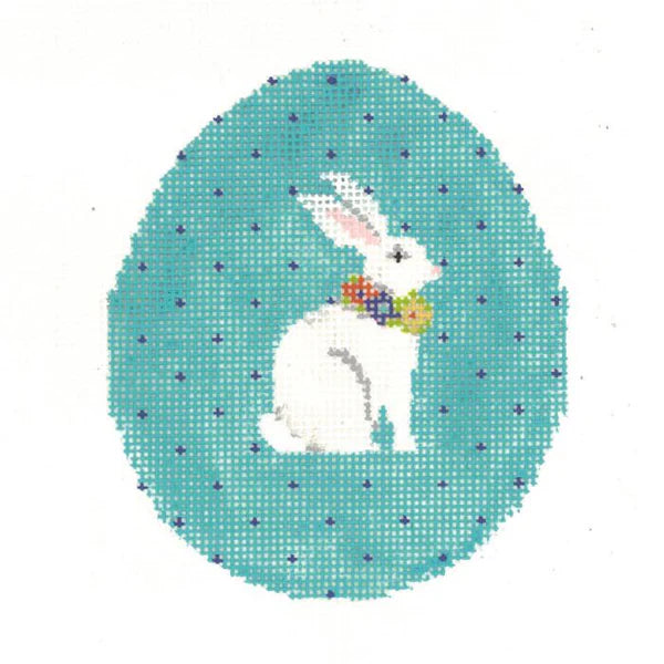 KEA46-18 - Aqua Pin-Dot Bunny