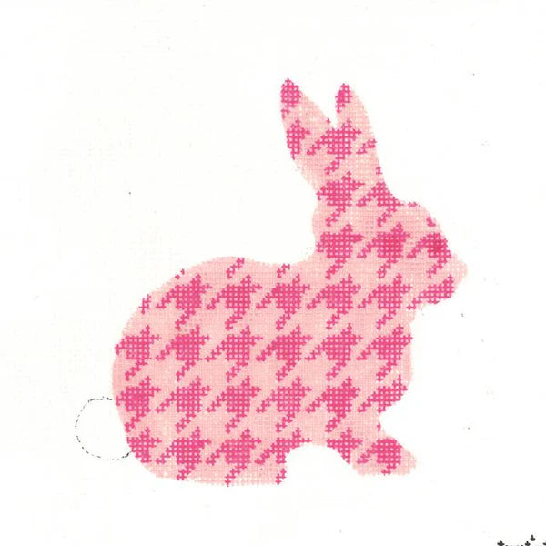 KEA55-18 - Fuchsia Houndstooth Bunny