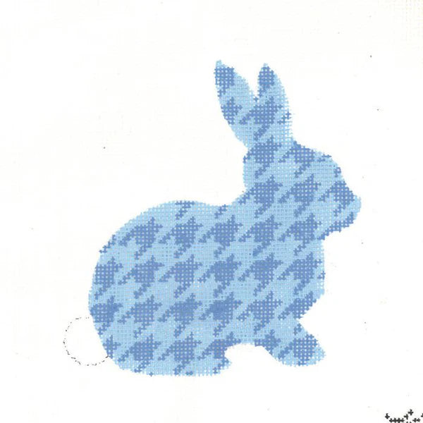 KEA57-18 - Sky Blue Houndstooth Bunny