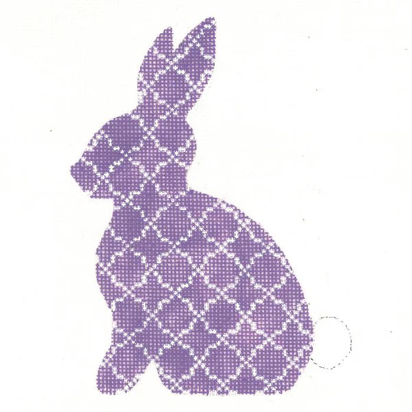 KEA63-18 - Lavender Quatrefoil Standing Hare