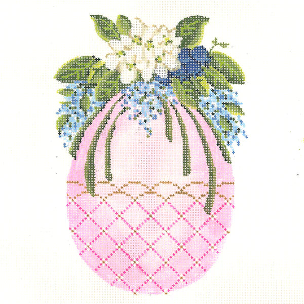 KEA83-18 - Pale Pink Egg with Cascading Lilac