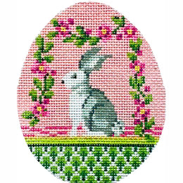 KEA98-18 - Pink Garland Bunny Egg