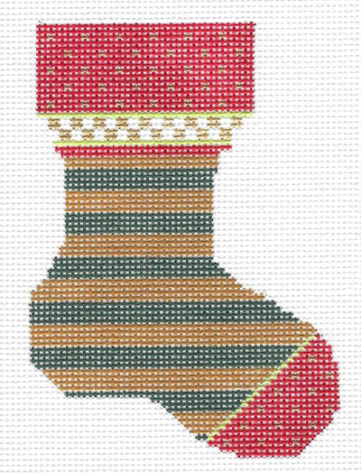 KFA04 - Forest and Honey Stripe Sock