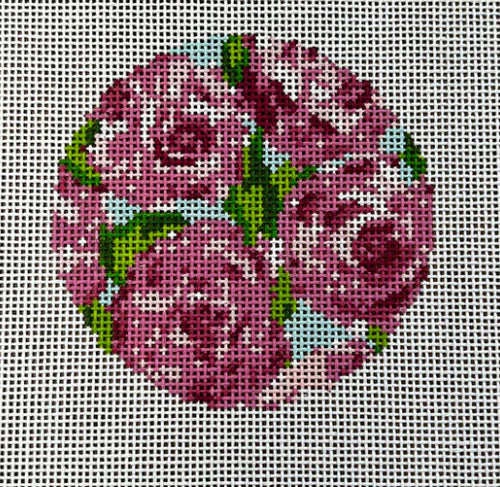 KJ27 - Roses on Teal