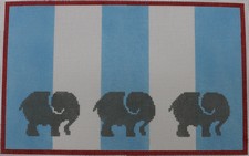 KK-SG15 - Elephants on Blue