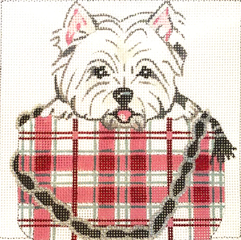 KL1014 - Westie in Cross Body Purse