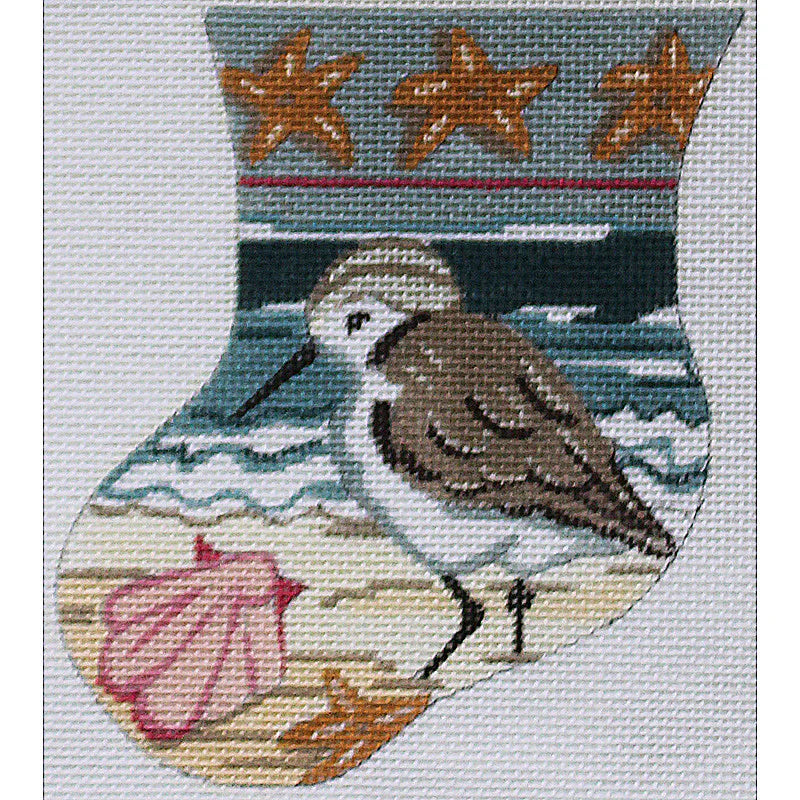 KL1118-1 - Sandpiper with Shell Mini Stocking