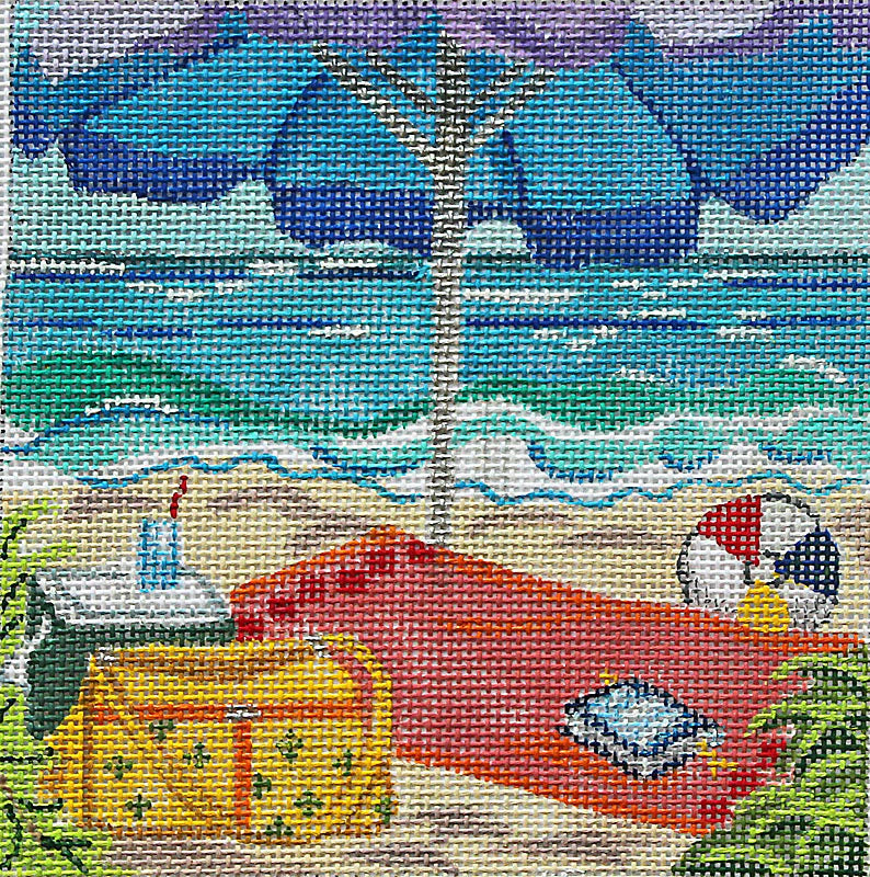 KL1141 - Tropical Beach Scene - Day at the Beach