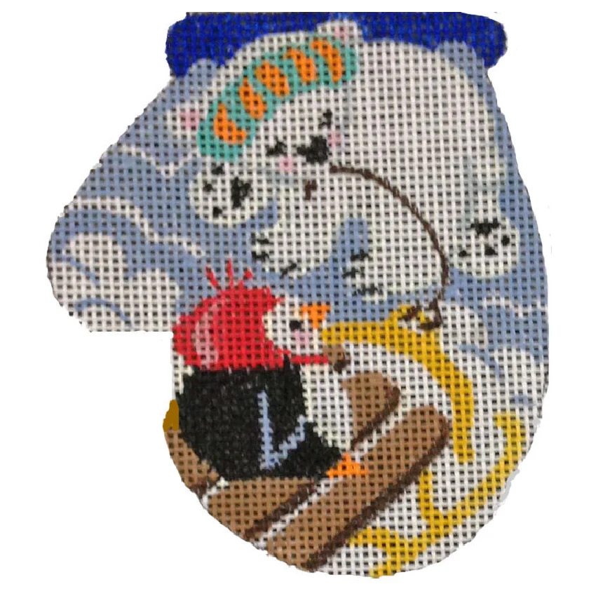 KL208 - Sledding Friend Mitten Ornament