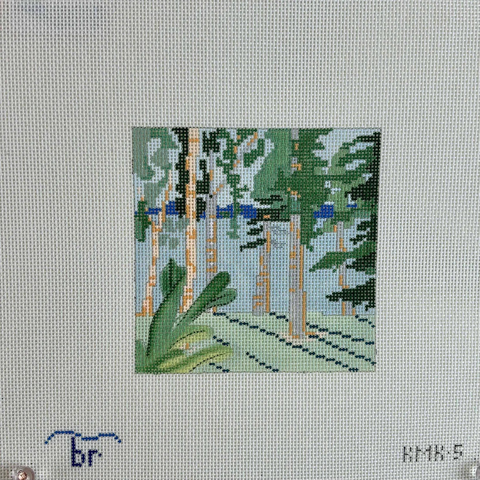 KMK5 - Birch Tree Lake View - 4" Square