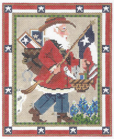 KRG04-18 - Texas Stitching Santa