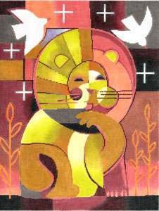 KS-10 - Lion with Doves