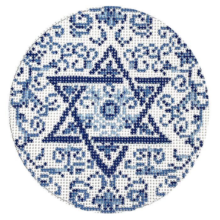 KW46 - Transferware Judaica Round