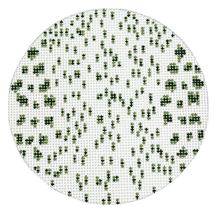 KW63-G - French Dot Round - Green