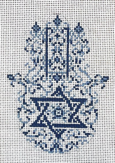 KW76 - Transferware Hamsa
