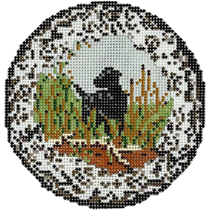 KW85 - Transferware Black Dog