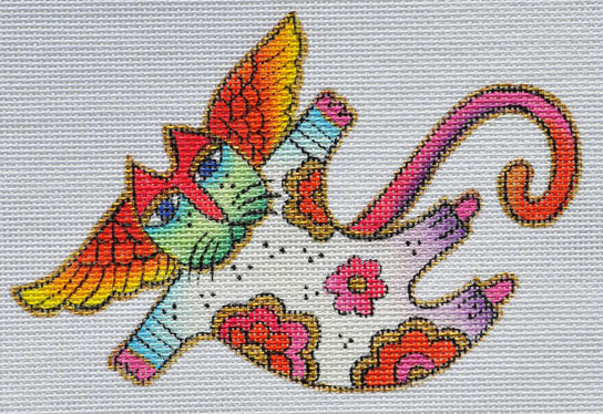 LB-127 - Floral Angel Cat