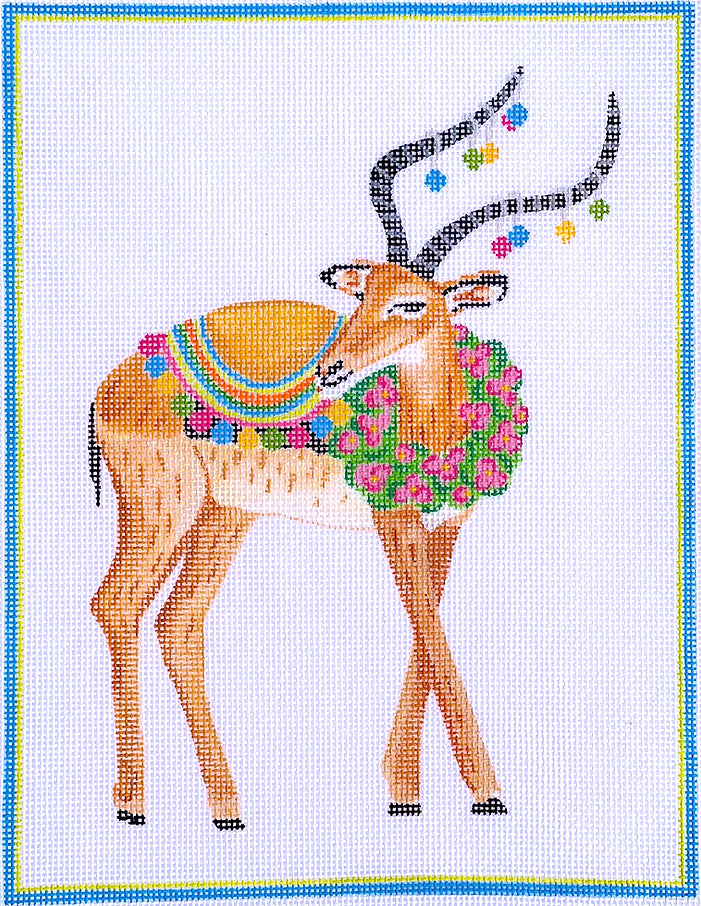 LB-PL-03 - Party Animal Impala with Floral Wreath and Pompoms