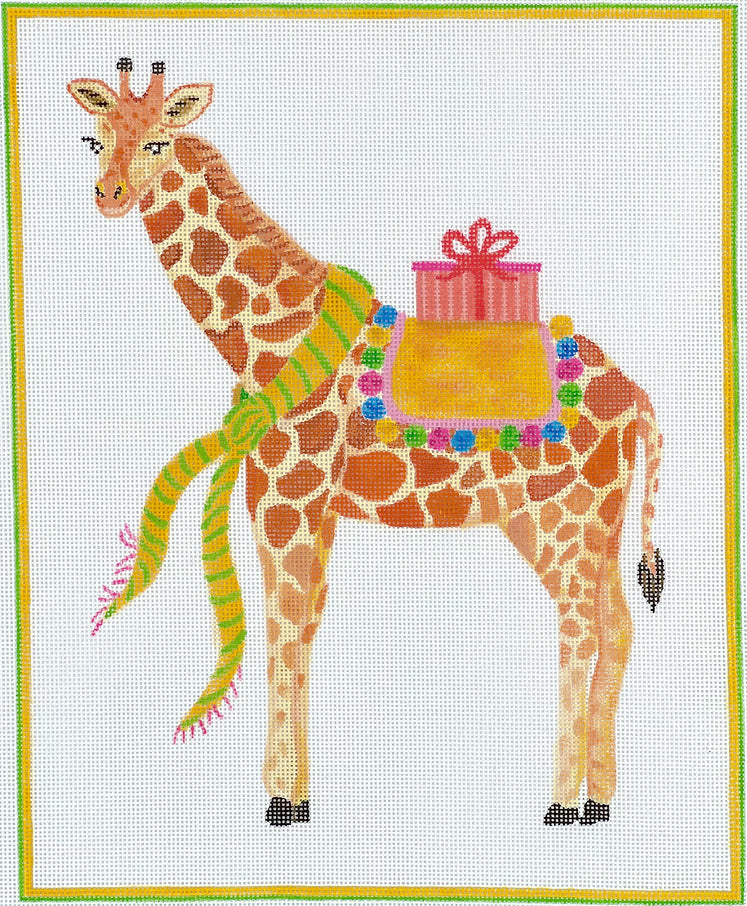 LB-PL-06 - Party Animal Giraffe with Gifts and Yellow