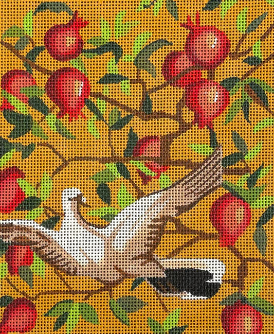 LEE35 - White Bird and Pomegranetes