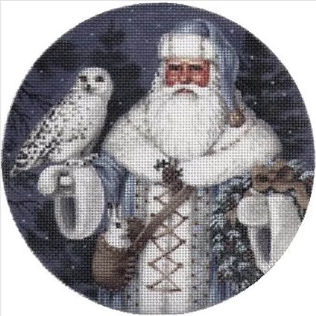 LGDOR204 - Blue Arctic Santa with Owl