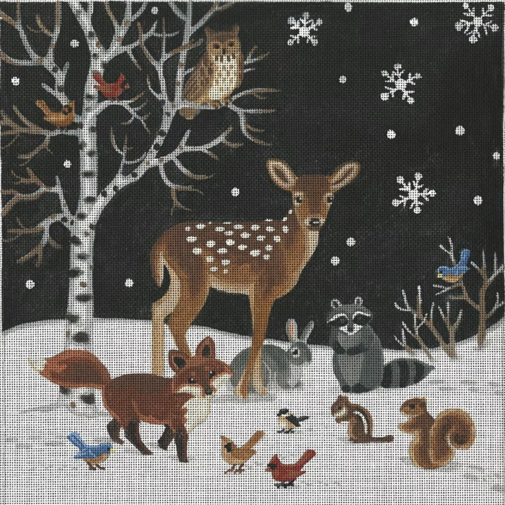 LGDP510N - Winter Forest Friends - Night