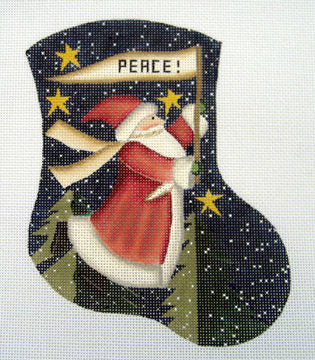 LK-07 - Peace Santa Mini Stocking