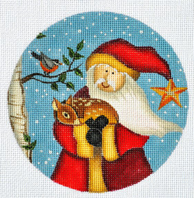 LK-46 - Santa and Deer Ornament