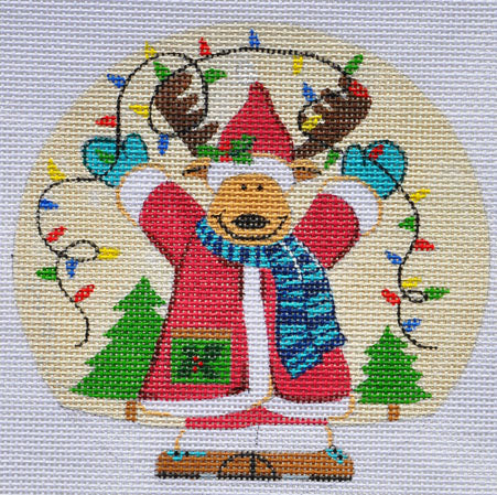 LK-61 - Santa Moose Ornament