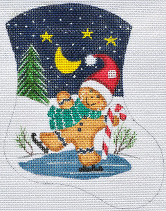 LK-64 - Snowmen on Sled Mini Stocking