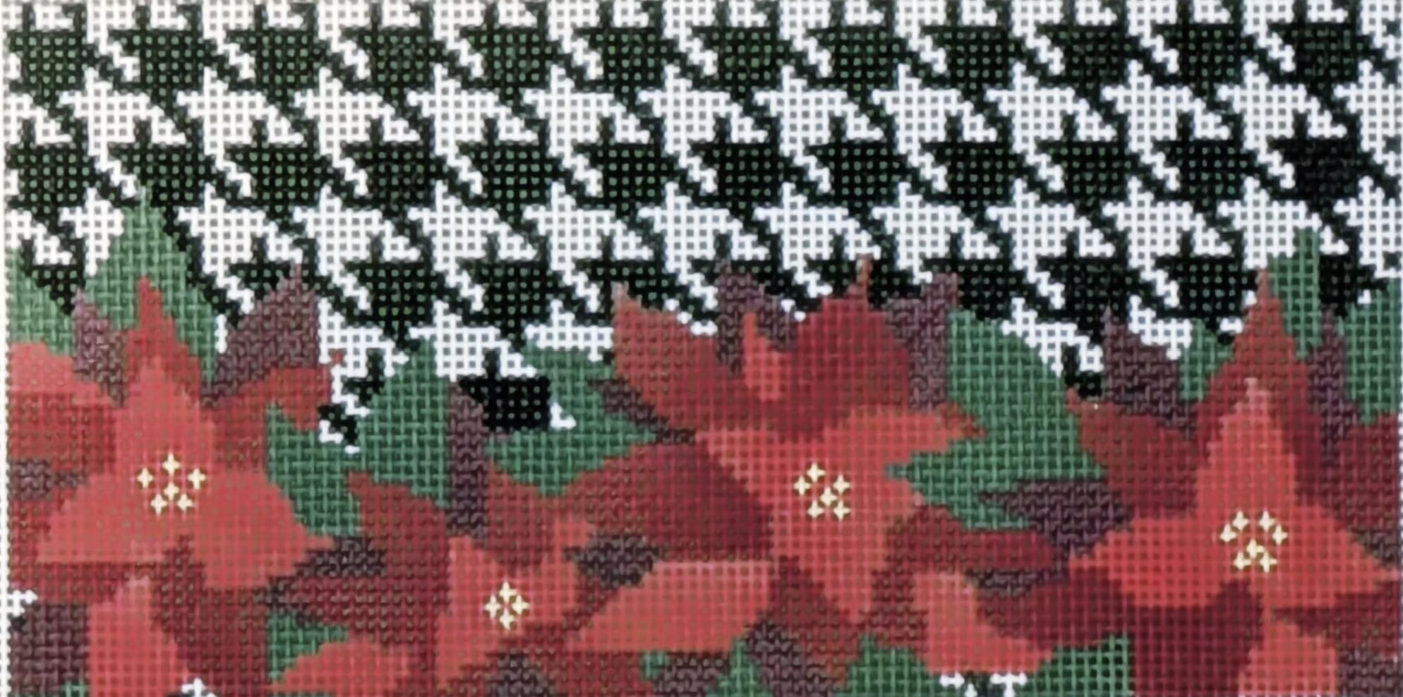 LL-CL-2 - Houndstooth Poinsettia Clutch Insert