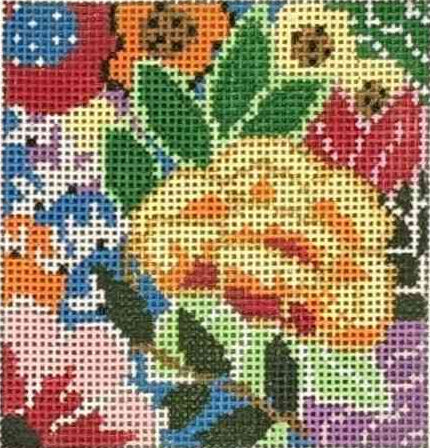 LL-IN-1 - Rainbow Floral Square Insert 3"