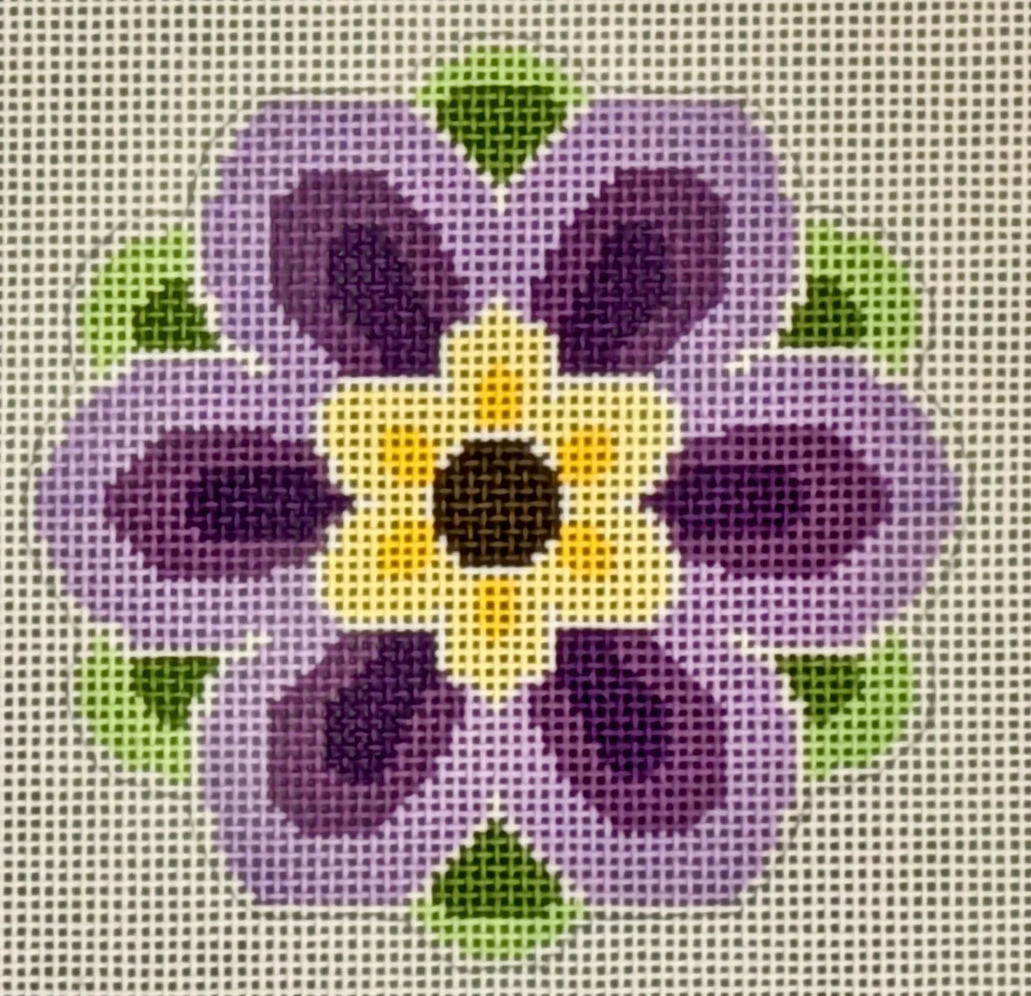 LL-IN-4F- Geometric Flower Insert - Purple